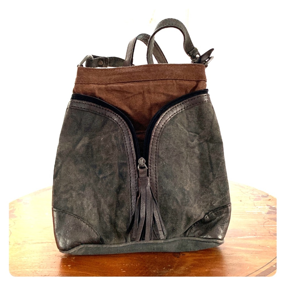 Mona B Zip Tassle Crossbody Bag